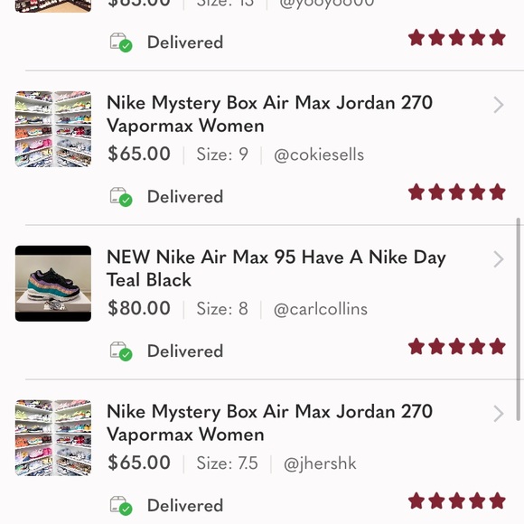 NEW MYSTERY BOX Nike Jordan Retro Air Max 270 95 97 Vapormax Plus Dunk Training - Picture 7 of 9